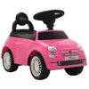 Coche Correpasillos Fiat 500 Rosa Vidaxl