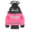 Coche Correpasillos Fiat 500 Rosa Vidaxl