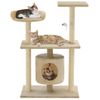 Rascador Para Gatos Con Postes Rascadores De Sisal 95 Cm Beige Vidaxl