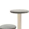 Rascador Para Gatos Con Poste Rascador De Sisal 60 Cm Gris Vidaxl