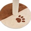 Rascador Para Gatos Con Poste De Sisal 40 Cm Beige Y Marrón Vidaxl