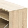 Mueble De Tv 2 Piezas Madera De Ingeniería Roble 95x35x36 Cm Vidaxl