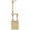 Rascador Para Gatos Con Poste Rascador De Sisal 109 Cm Beige Vidaxl