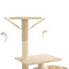 Rascador Para Gatos Poste Rascador De Sisal 230-250 Cm Beige Vidaxl