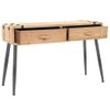 Mesa Consola De Madera De Abeto Maciza 115x40,5x76 Cm Vidaxl