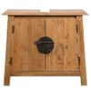 Mueble De Lavabo Madera Maciza De Pino 70x32x63 Cm Vidaxl