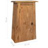 Mueble De Pared Para Baño Madera Maciza De Pino 42x23x70 Cm Vidaxl