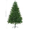 Árbol De Navidad Artificial Hojas Realistas Verde 180 Cm Vidaxl