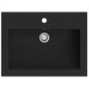 Lavabo De Granito Negro 600x450x120 Mm Vidaxl