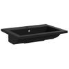 Lavabo De Granito Negro 600x450x120 Mm Vidaxl