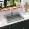 Lavabo De Granito Gris 600x450x120 Mm Vidaxl