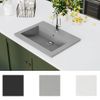 Lavabo De Granito Gris 600x450x120 Mm Vidaxl