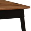 Mesa De Comedor De Madera De Acacia Maciza Y Acero 120x60x76 Cm Vidaxl