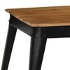 Mesa De Comedor De Madera De Acacia Maciza Y Acero 75x75x76 Cm Vidaxl