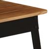 Mesa De Comedor De Madera De Acacia Maciza Y Acero 75x75x76 Cm Vidaxl