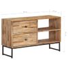 Mueble Para Tv De Madera De Teca Reciclada 90x30x55 Cm Vidaxl