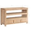 Mueble Para Tv Madera Maciza Acacia Marrón Claro 90x30x55 Cm Vidaxl