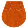 Conjunto De Alfombrillas De Baño De Tela 3 Piezas Naranja Vidaxl