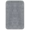 Conjunto De Alfombras De Baño De Tela 2 Piezas Gris Vidaxl