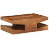 Mesa De Centro De Madera Maciza De Sheesham 90x60x30 Cm Vidaxl