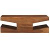 Mesa De Centro De Madera Maciza De Sheesham 90x60x30 Cm Vidaxl