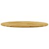 Superficie De Mesa Redonda Madera Maciza De Roble 23 Mm 900 Mm Vidaxl