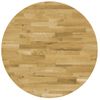 Superficie De Mesa Redonda Madera Maciza De Roble 44 Mm 900 Mm Vidaxl