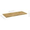 Tablero De Mesa Rectangular Madera Maciza Roble 44 Mm 100x60 Cm Vidaxl