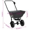 Carrito De Mano Esparcidor De Sal Pvc Y Acero 92x46x70 Cm 15 L Vidaxl