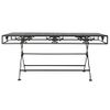 Mesa De Centro Plegable Estilo Vintage Metal 100x50x45 Cm Negro Vidaxl