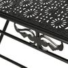 Mesa De Centro Plegable Estilo Vintage Metal 100x50x45 Cm Negro Vidaxl