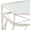 Mesa Auxiliar Estilo Francés Metal 82x39x76 Cm Blanca Vidaxl