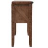 Mesa Consola De Madera De Abeto Maciza Marrón 131x35,5x75 Cm Vidaxl