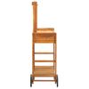 Carrito De Cocina Exterior Madera Maciza Acacia 92x43,5x141,5cm Vidaxl