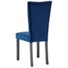 Sillas De Comedor 2 Unidades Terciopelo Azul Oscuro Vidaxl