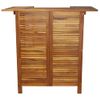 Mesa Alta De Bar De Madera De Acacia Maciza 110x50x105 Cm Vidaxl