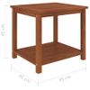 Mesa Auxiliar De Madera Maciza Acacia 45x45x45 Cm Vidaxl