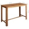 Set Mesa De Bar Y Sillas 7 Piezas De Madera De Acacia Maciza Vidaxl