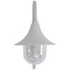 Lámpara De Pared De Jardín Aluminio Blanca E27 42 Cm Vidaxl