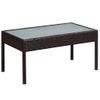 Set Muebles De Jardâ¨âªn 5 Piezas Y Cojines Ratâ¨â¢n Sintâ¨â¦tico Marrâ¨â®n