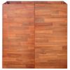 Arriate De Madera De Acacia 100x100x100 Cm Vidaxl