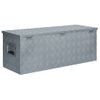 Caja De Aluminio 110,5x38,5x40 Cm Plateada Vidaxl