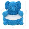 Elefante De Peluche Azul Vidaxl