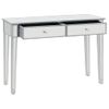 Mesa Consola De Espejo De Mdf Y Vidrio 106,5x38x76,5 Vidaxl