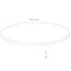 Tablero De Mesa Redondo Mdf 500x18 Mm Vidaxl