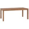 Mesa De Comedor Madera Teca Maciza Acabado Natural 180x90x76 Cm Vidaxl