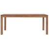 Mesa De Comedor Madera Teca Maciza Acabado Natural 180x90x76 Cm Vidaxl