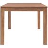 Mesa De Comedor Madera Teca Maciza Acabado Natural 180x90x76 Cm Vidaxl