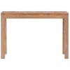 Mesa Consola De Madera Teca Maciza Acabado Natural 110x35x76 Cm Vidaxl