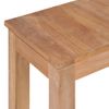 Mesa Consola De Madera Teca Maciza Acabado Natural 110x35x76 Cm Vidaxl